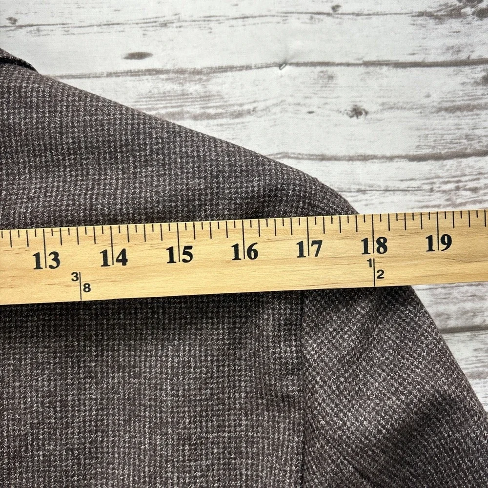 Hugo Boss Men's Nold2 Slim Fit 100% Wool Plaid Two Button Blazer US 38R IT 48